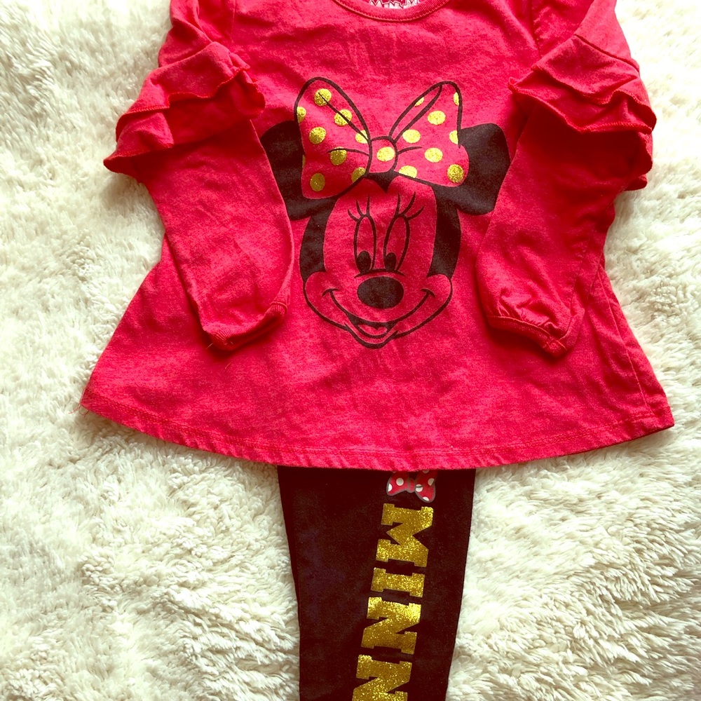Disney long sleeve shirt with matching leggings